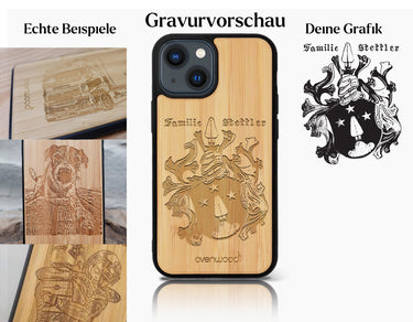 INDIVIDUELL iPhone 13 Bambus-Kunststoff